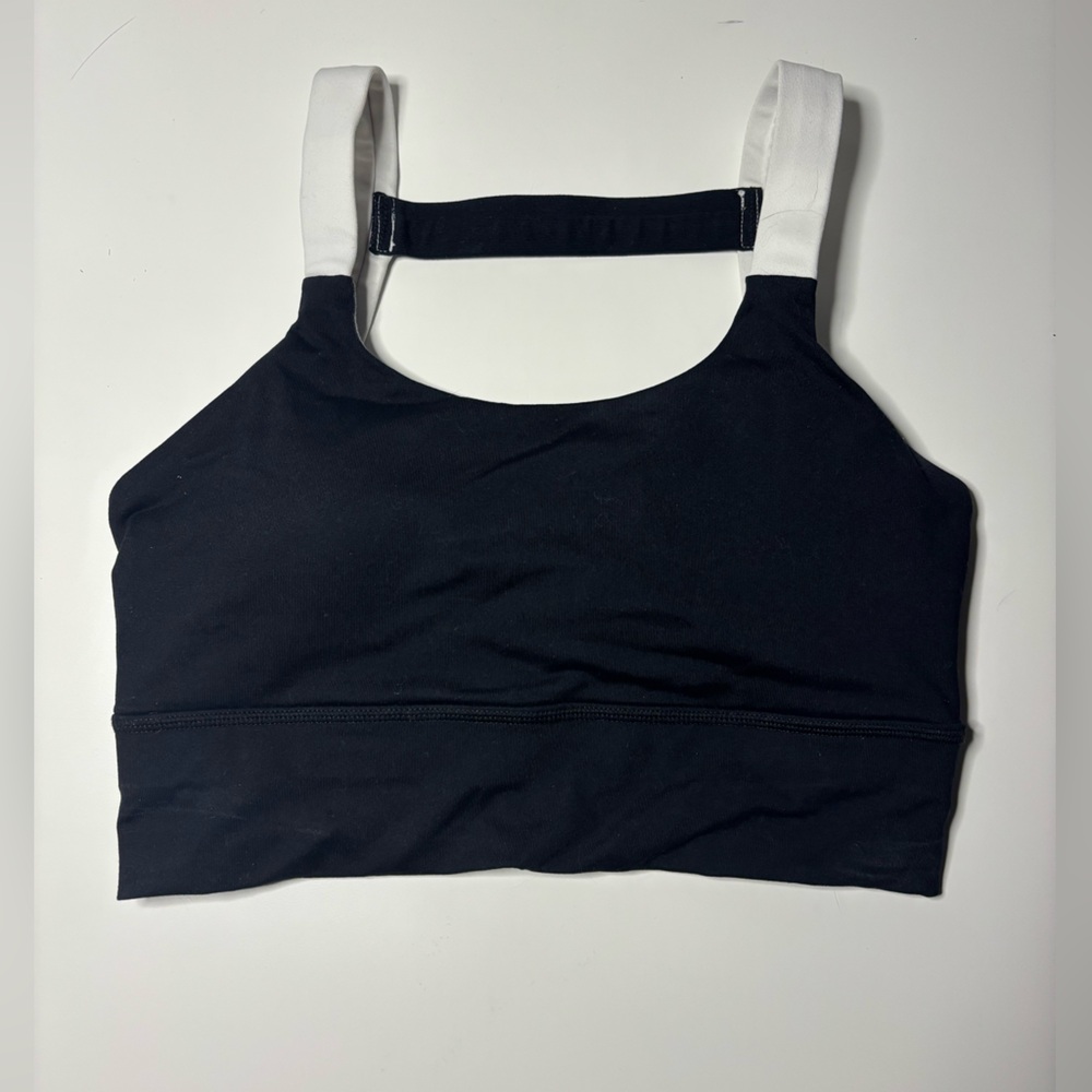 Black and White sports bra